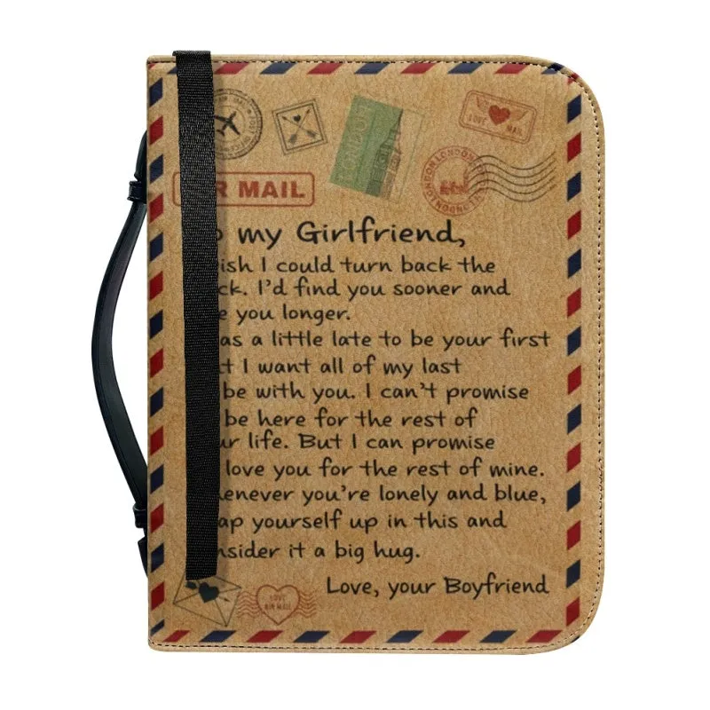 Christianartbag Bible Cover, To My Girlfriend Bible Cover, Personalized Bible Cover, Gift For Girlfriend, Christian Gifts, CAB03081223.