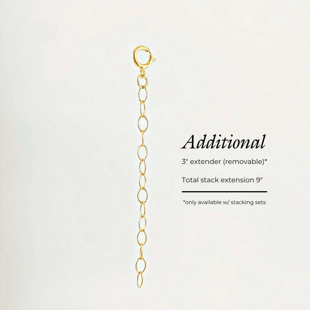 Everyday Linked Necklace Double Stack Set