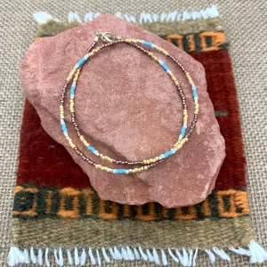 Golden Sunrise Delica Beaded Necklace