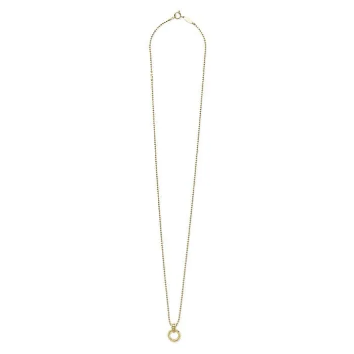 LAGOS Caviar Circle Pendant in 18K Yellow Gold