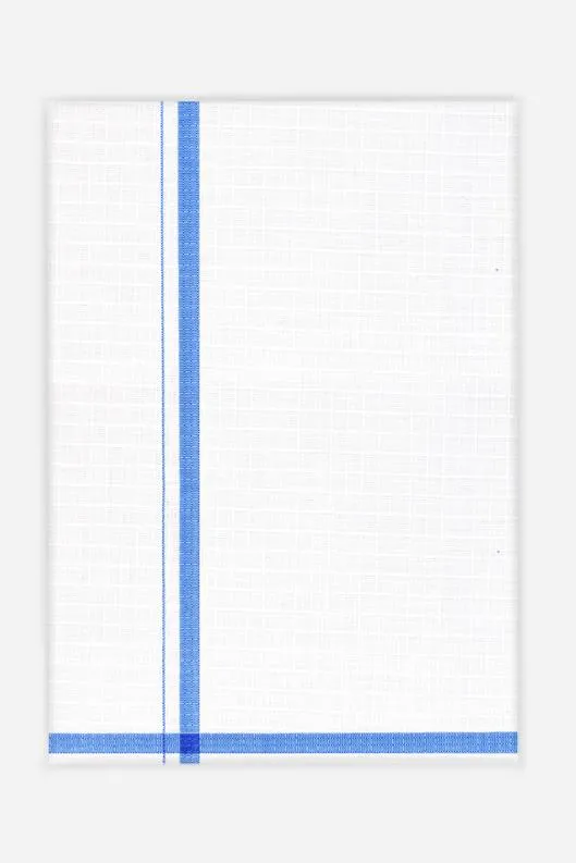 Nikon - Ocean Blue Single Layered Dhoti For Men | Uathayam